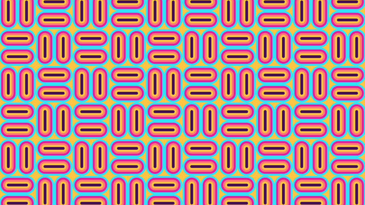 gráfico de movimiento de fondo plano retro de los años 60 o 70 con patrón