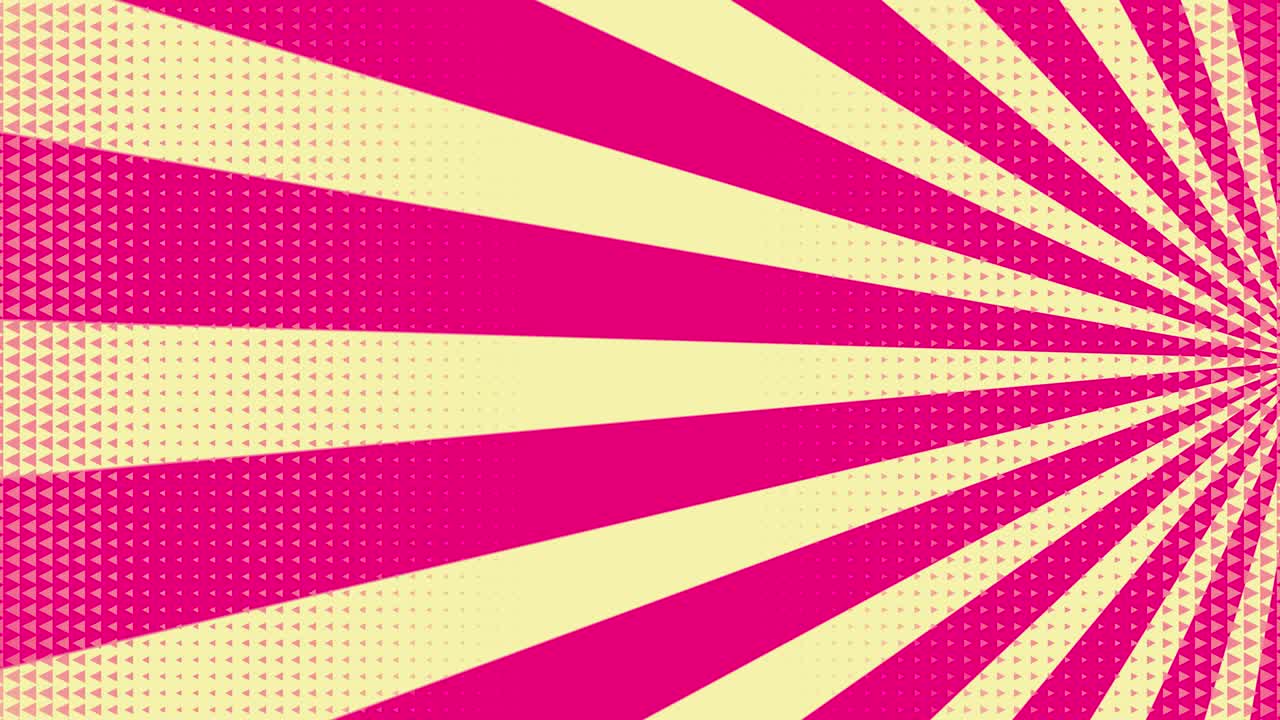 Pop art background with polka dots and speed lines.