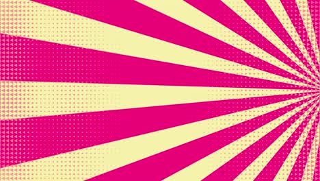 pop art achtergrond met polka dots en snelheidslijnen.