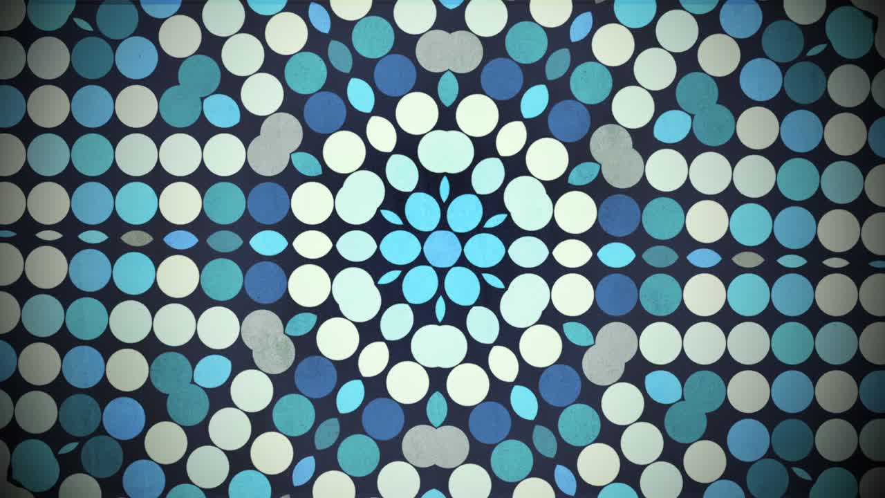 Abstract blue and white geometric dots pattern