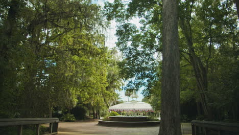 Panoramablick-Auf-Den-Eingangsweg-Von-Silver-Springs-In-Florida,-USA