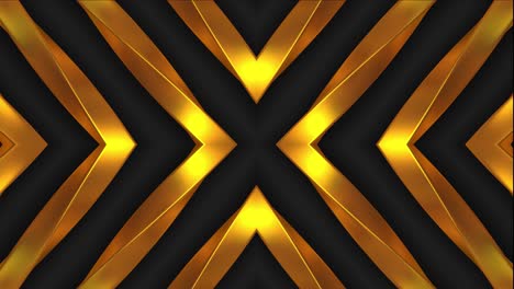 patrón geométrico abstracto de oro y negro