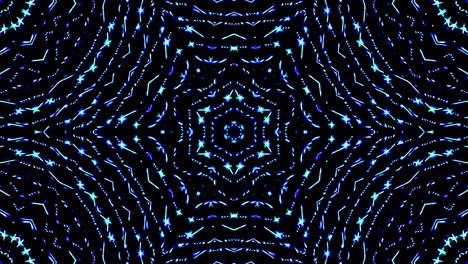 luz abstracta brillante que gobierna el color azul, caleidoscopio