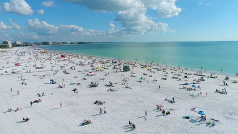 Vista-Del-Golfo-De-México-Desde-La-Playa-Siesta-Key-En-Florida