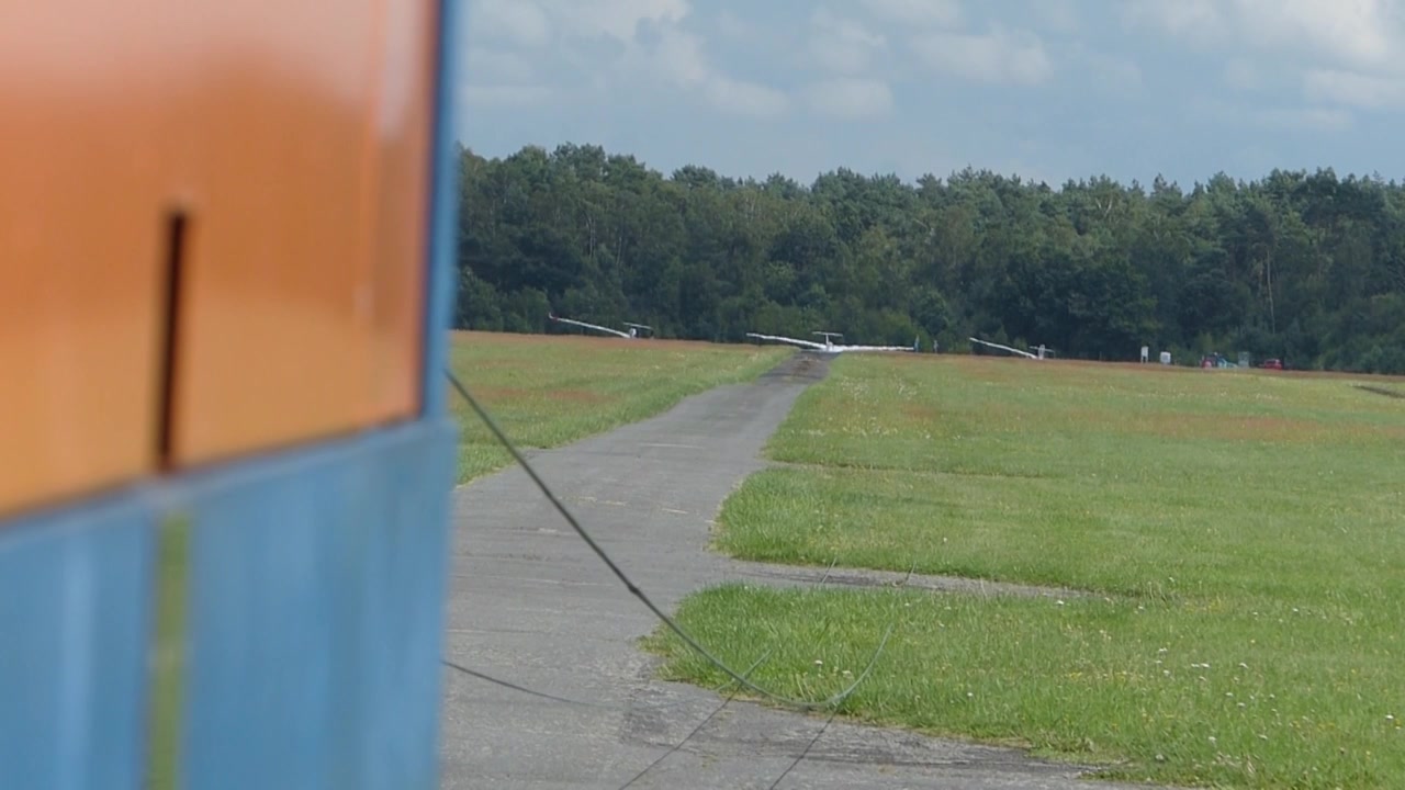 winch for launching gliders on a small airfield