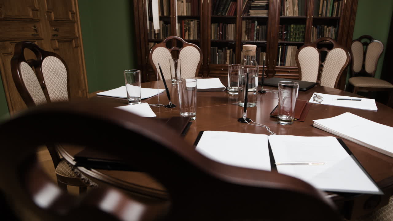 Conference Room in a Historic Library