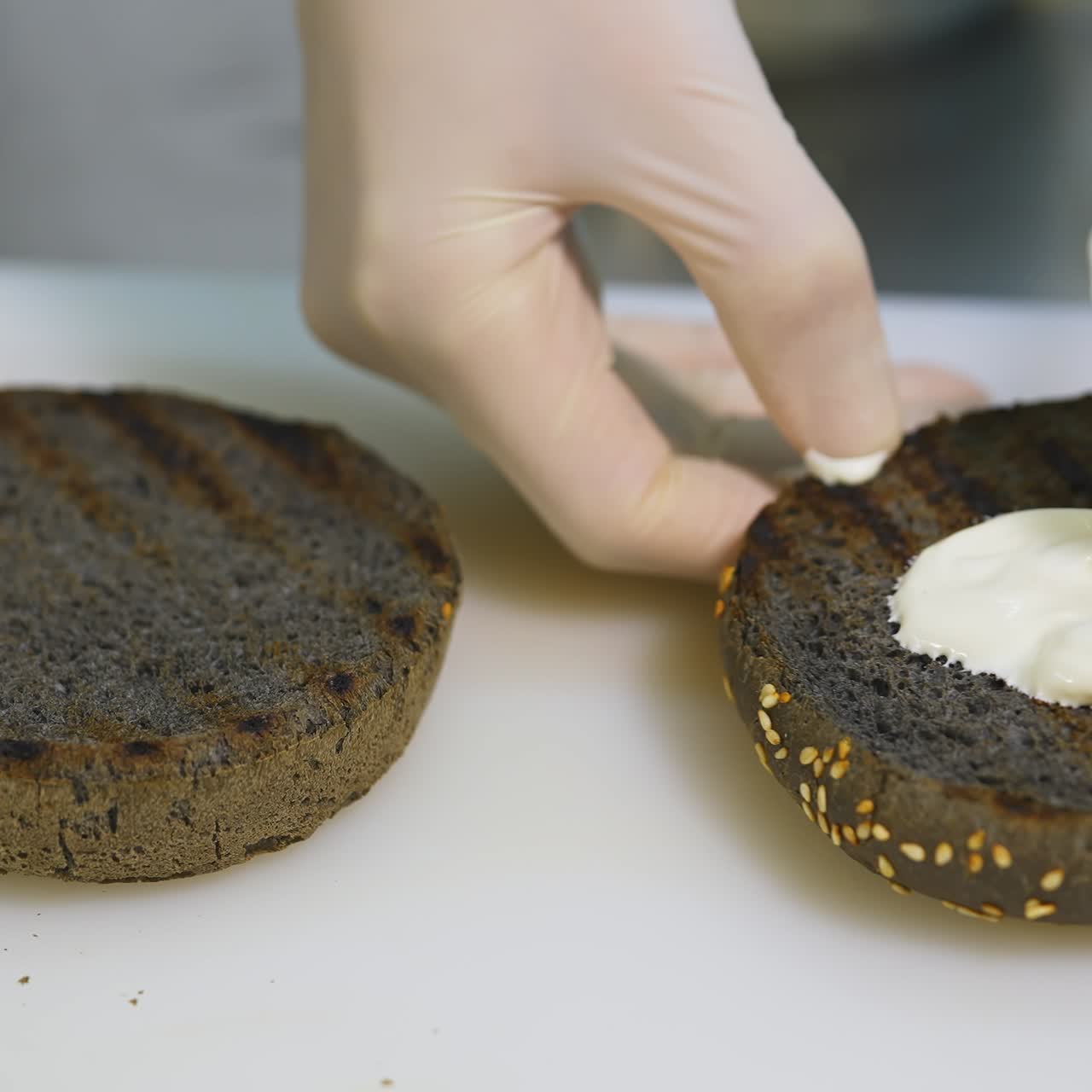 Hamburger made from natural ingredients