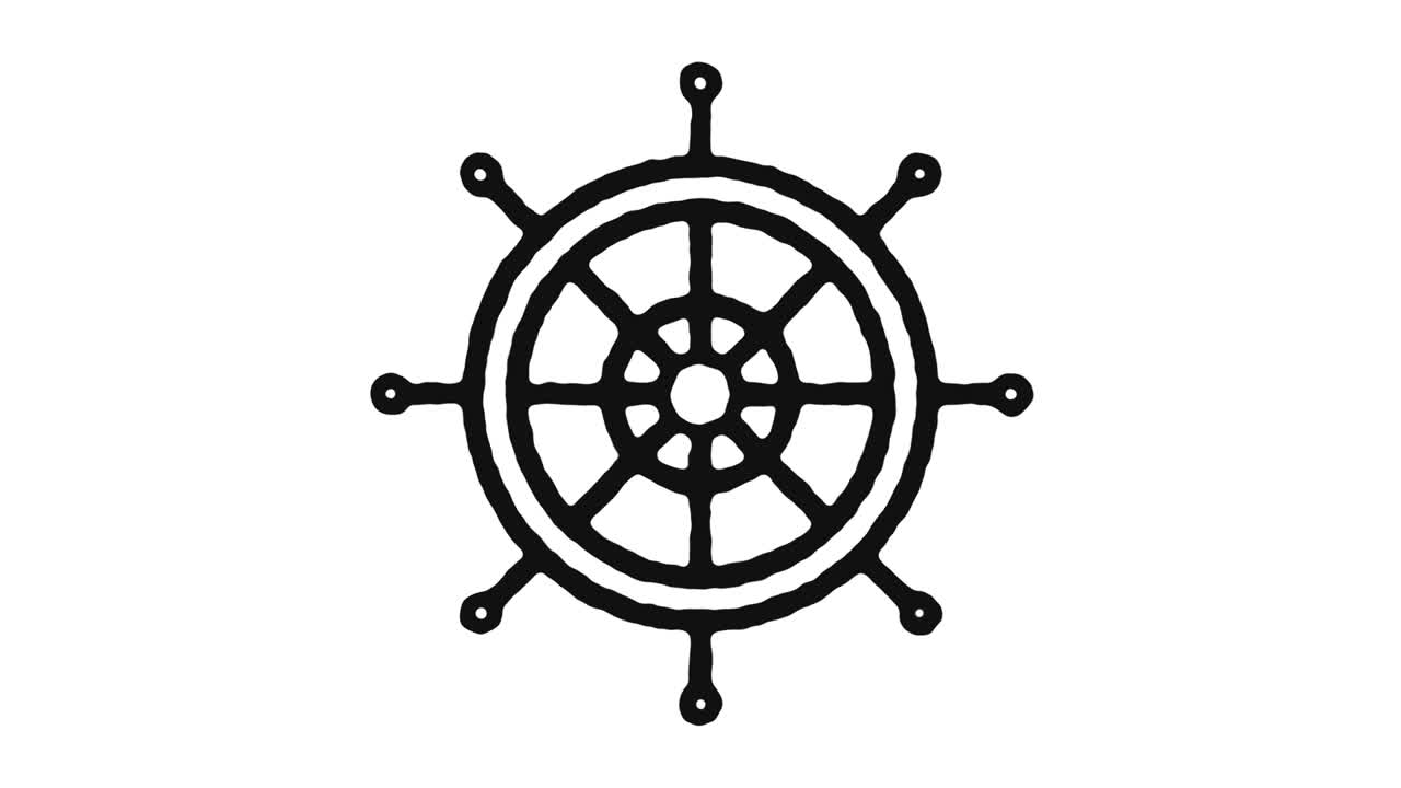 요트 아이콘 애니메이션 영상 및 알파 채널