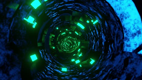 Circular-animation-with-green-lights-in-the-middle-of-it.-Infinitely-looped-animation