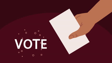 voting hand illustration