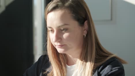 car service manager working at desk in office