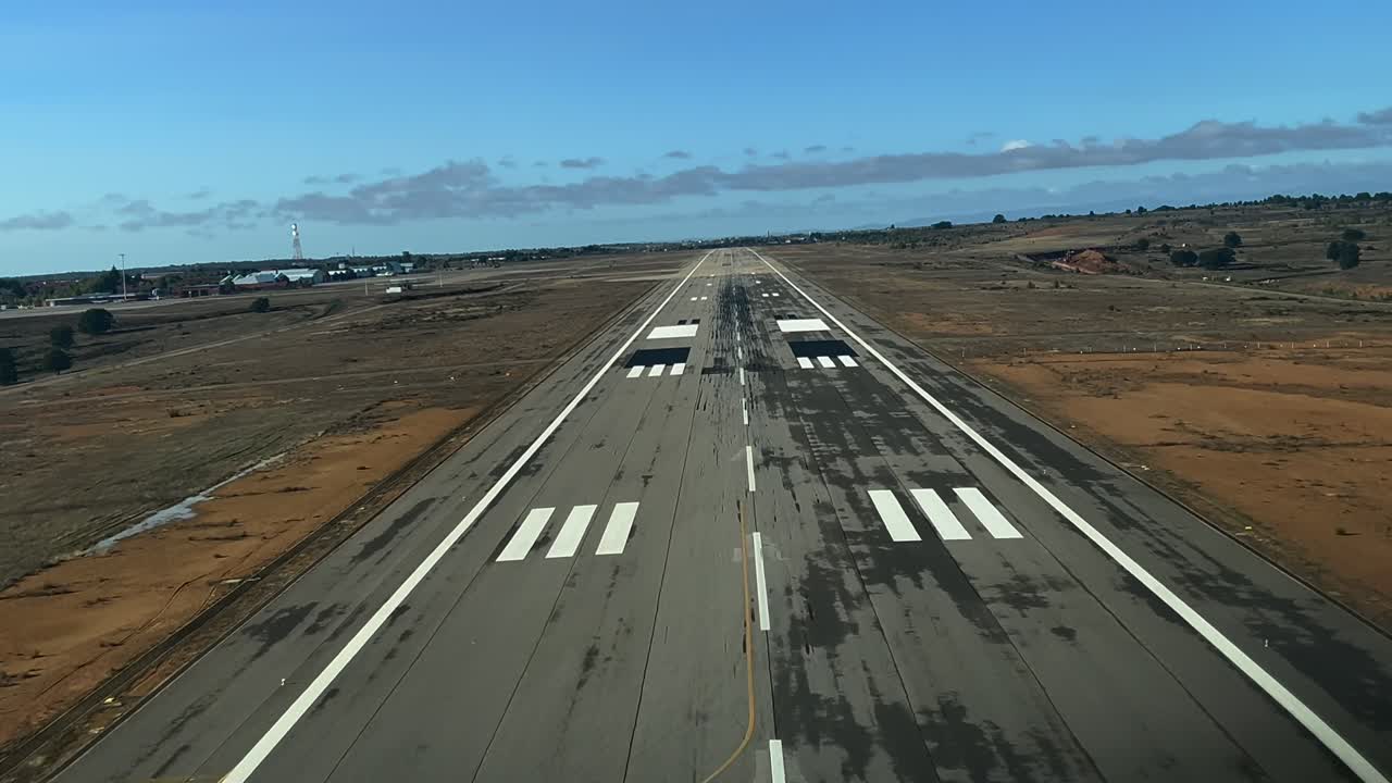 Aerial View of Airport Runway