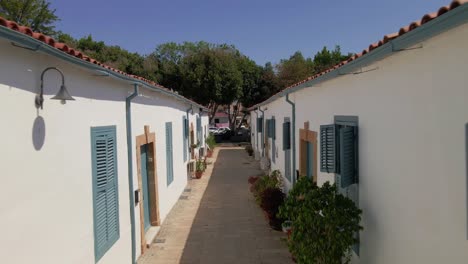 aerial first cypriot council houses(samanbahçe evleri) in nicosia,north cyprus