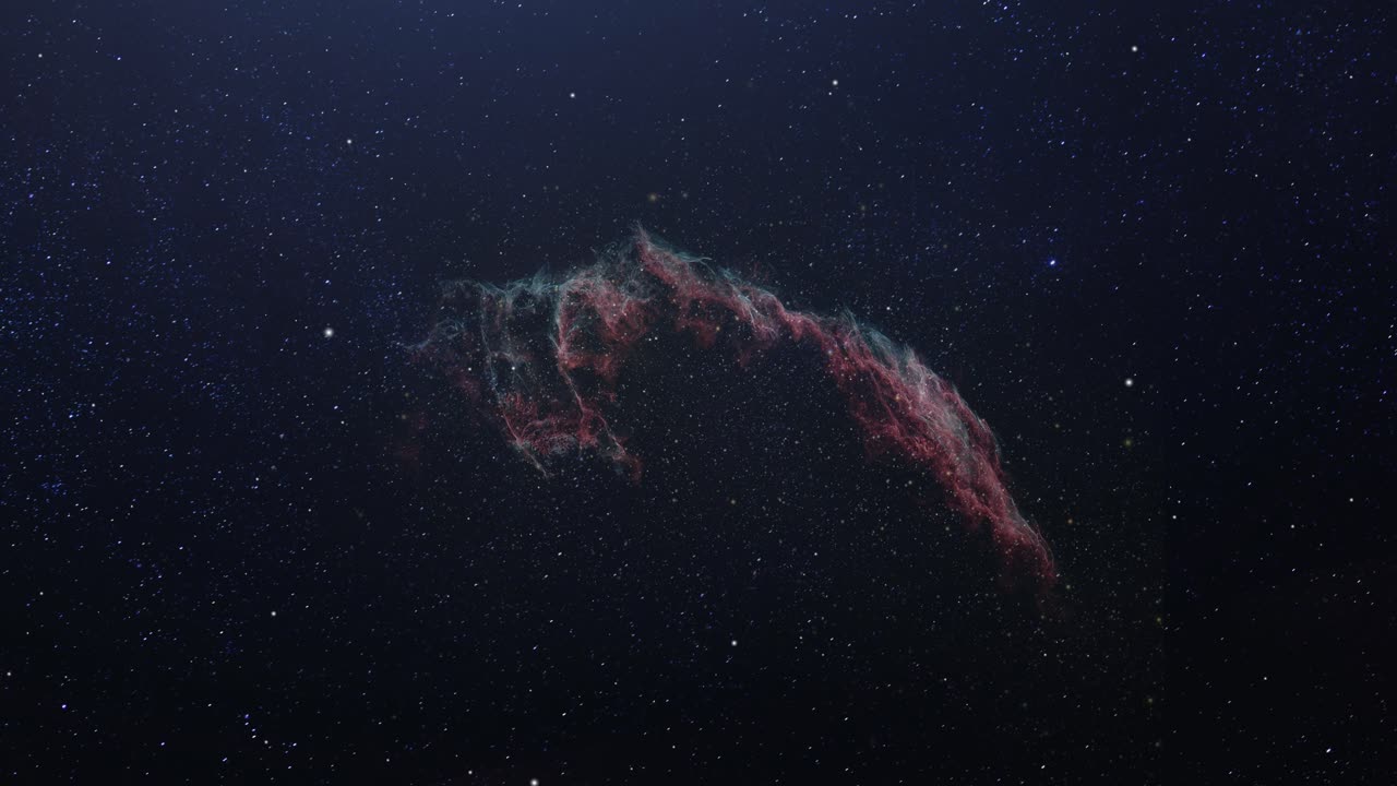 туманность и звезды, разбросанные по ночному небу, ультра-hd