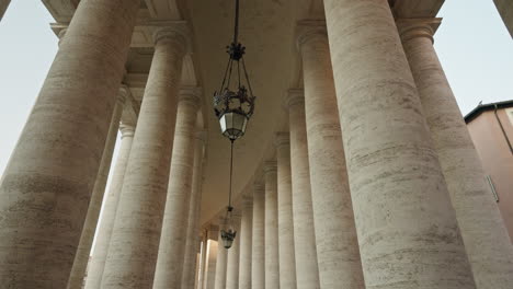 architectural columns and lighting