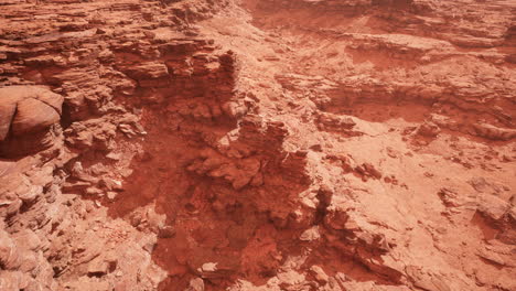 aerial grand canyon in the fog