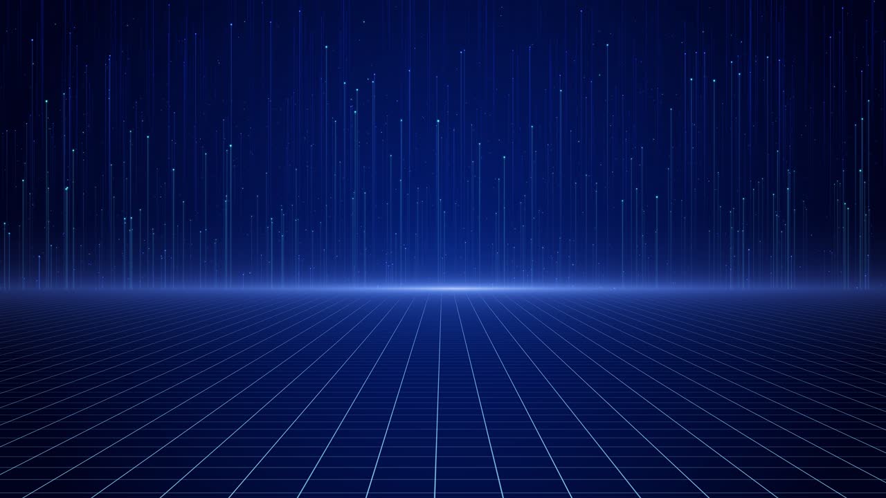 Wave dots weave lines background network connection structure big data cybersecurity futuristic