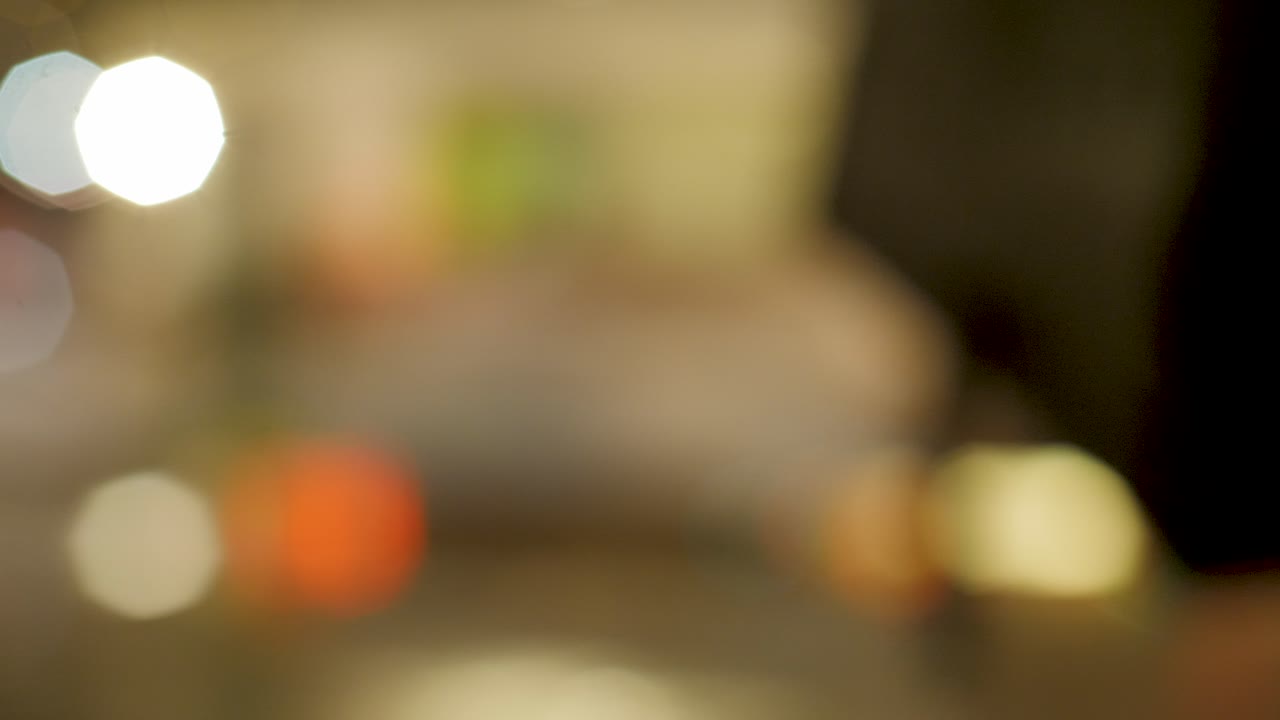 멜버른 디포커스 야간 교통의 야간 교통 보케 카메라 흐림 배경