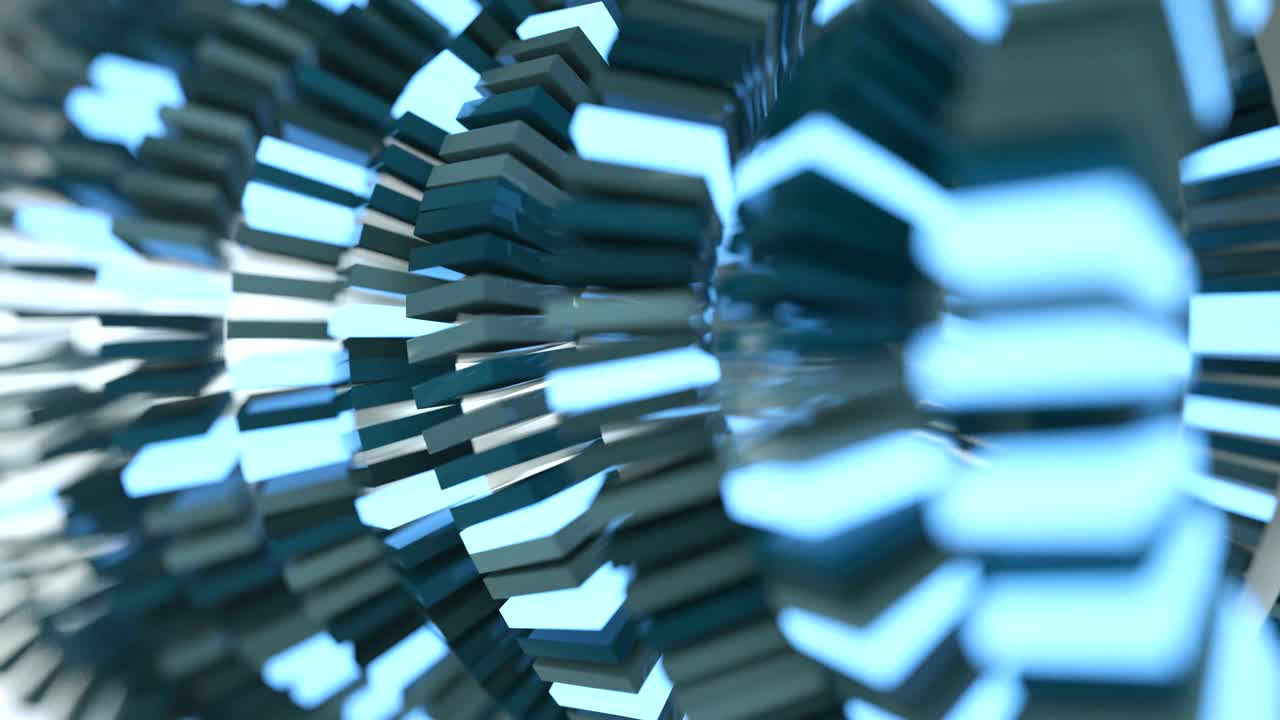 4k bloques de tecnología abstracta.