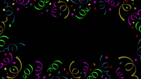 el colorido fondo de la celebración de la cinta.