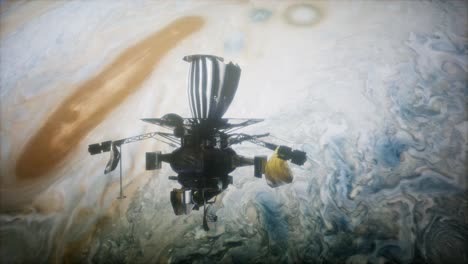 la nave espacial galileo en órbita alrededor de júpiter