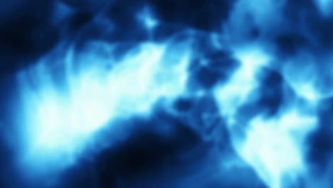 animation of blue light flows moving on black background