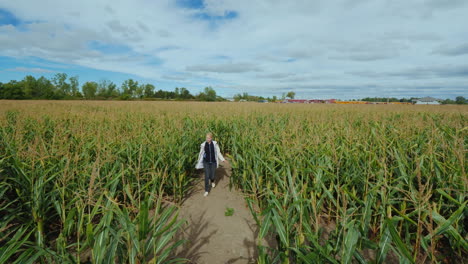 A-Middle-Aged-Woman-Got-Lost-In-A-Corn-Maze-Trying-To-Find-The-Right-Way