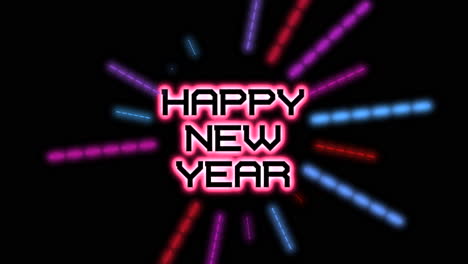 Modern-Happy-New-Year-text-with-neon-lines-on-black-gradient