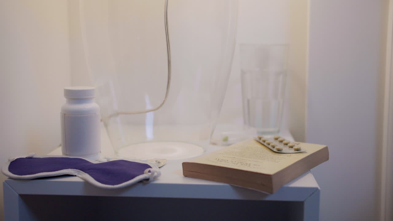 남자가 술을 마시고 약을 먹고