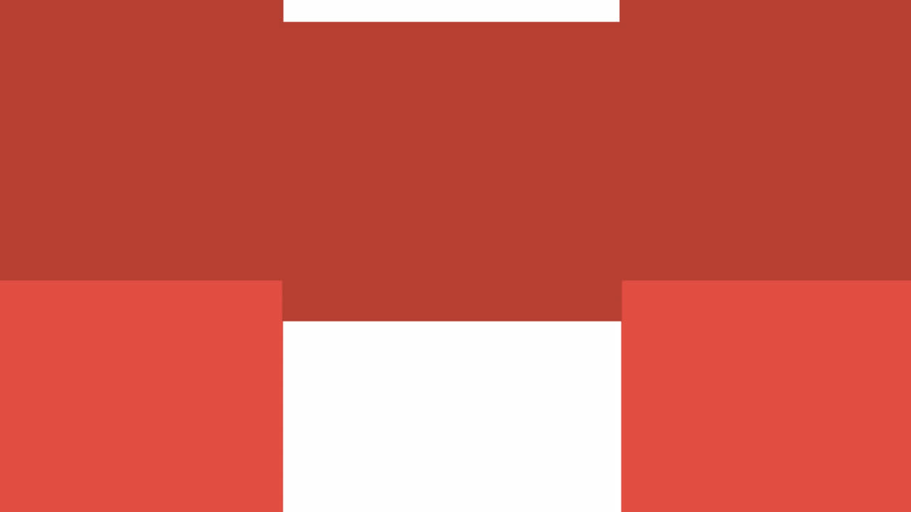 색 배경 위에 점프하는 빨간 사각형의 애니메이션