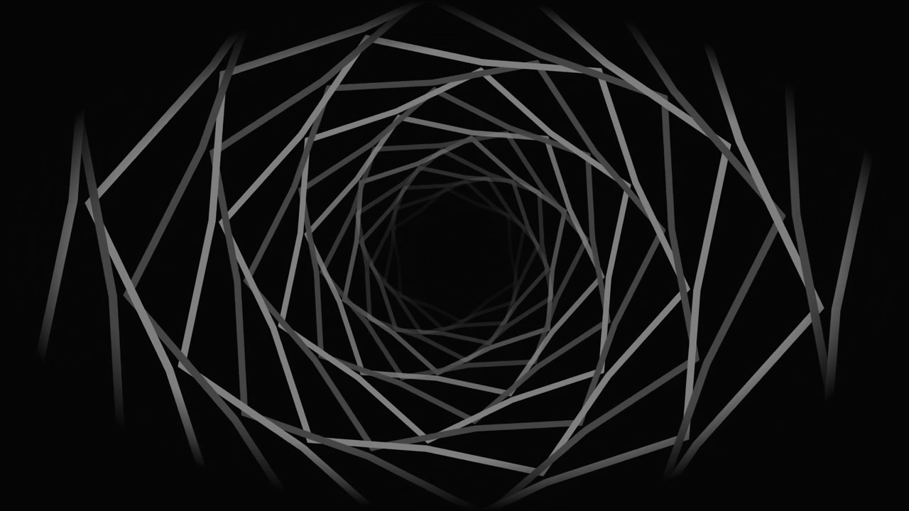 Abstract Rotating Geometric Tunnel Animation