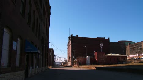 a warehouse district in an industrial part of st louis missouri