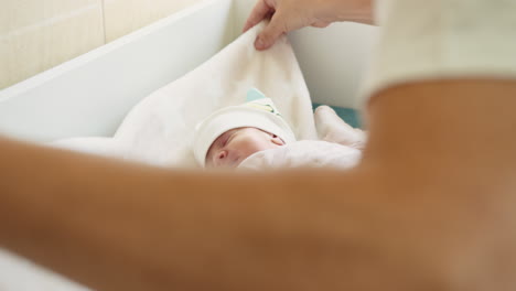 caring for a newborn baby