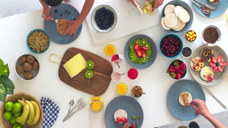 kids preparing a fun and healthy breakfast together