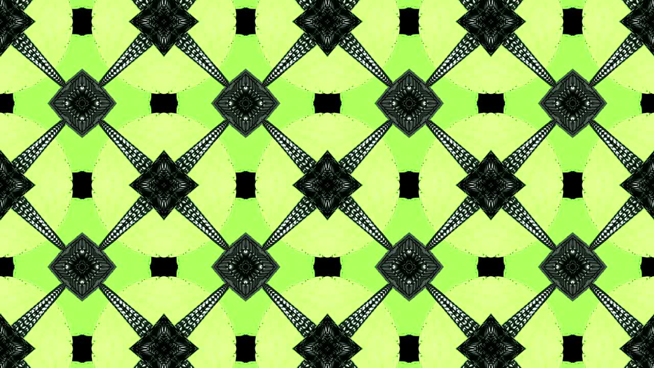 fondo decorativo abstractamente adornado con bucles. caleidoscopio o mandala en 3d.