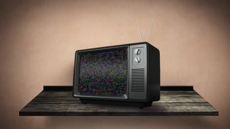 fernseher an einer wand