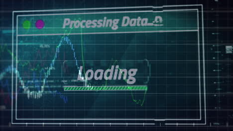 Animation of data processing over grid