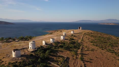 the windmills of ancient bodrum.
