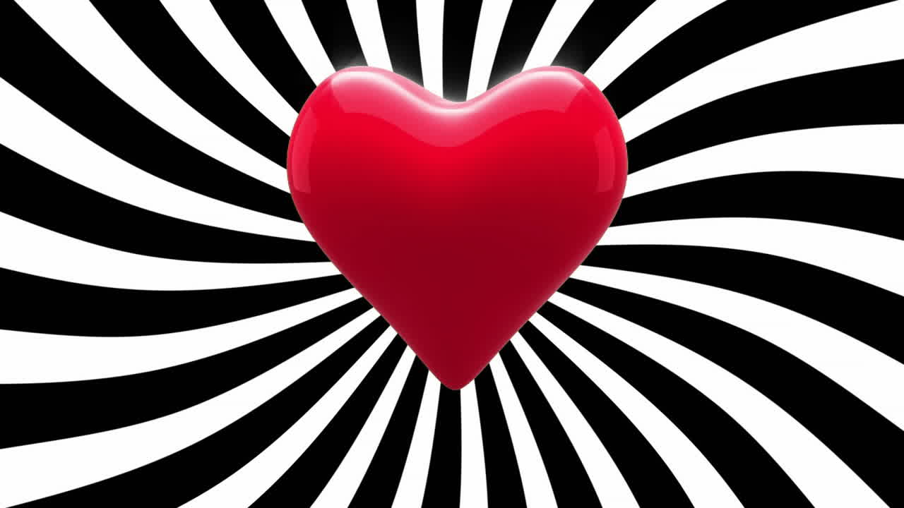 빨간색 박동하는 심장