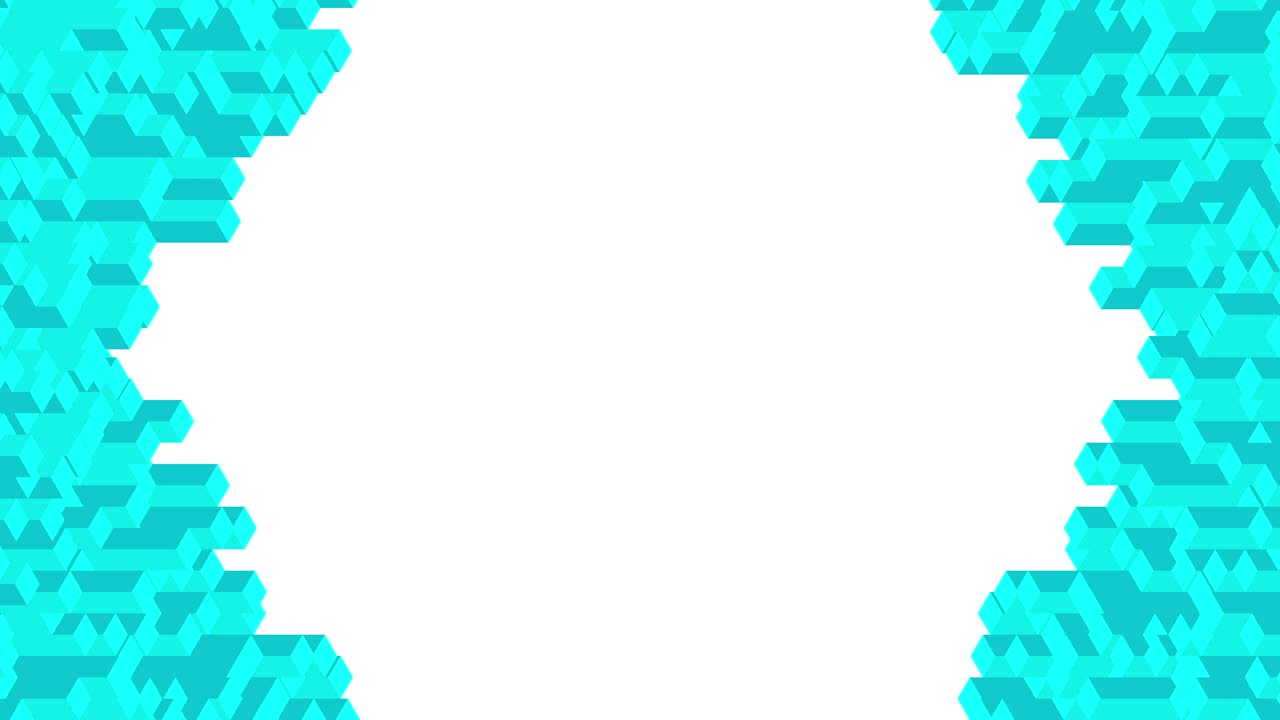 cube box square bar 3d virtual isometric shuffle wave pattern, blockchain technology concept design illustration color azul sobre fondo blanco animación de bucle sin costuras en 4k, con espacio para copiar