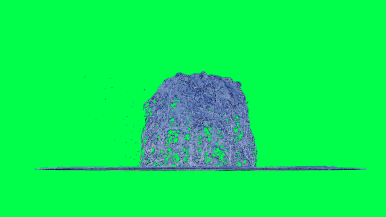 물 스플래시 애니메이션