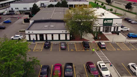 aerial view of rise dispensary