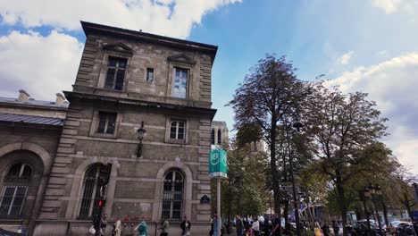 paris street scene: historic building and city views