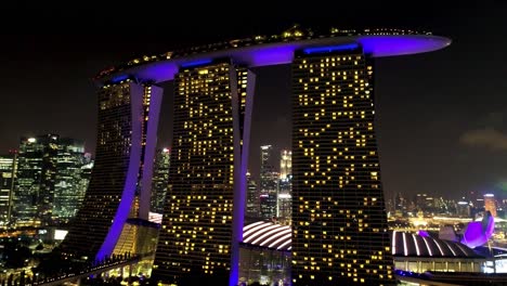 marina bay sands at night