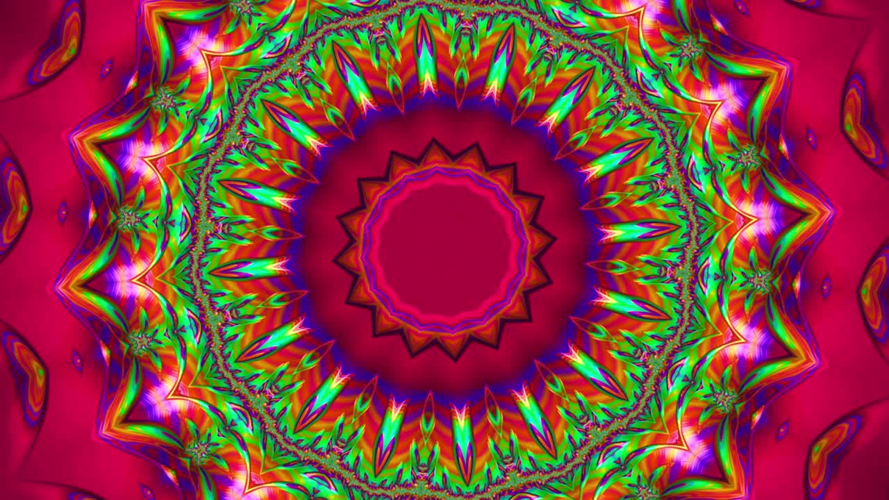 un caleidoscopio multicolor vibrante con un fondo abstracto
