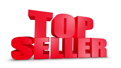top seller 3d rendered text