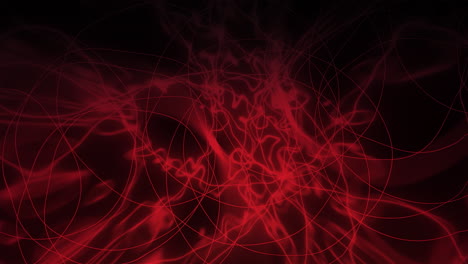 líneas rojas abstractas en fondo oscuro