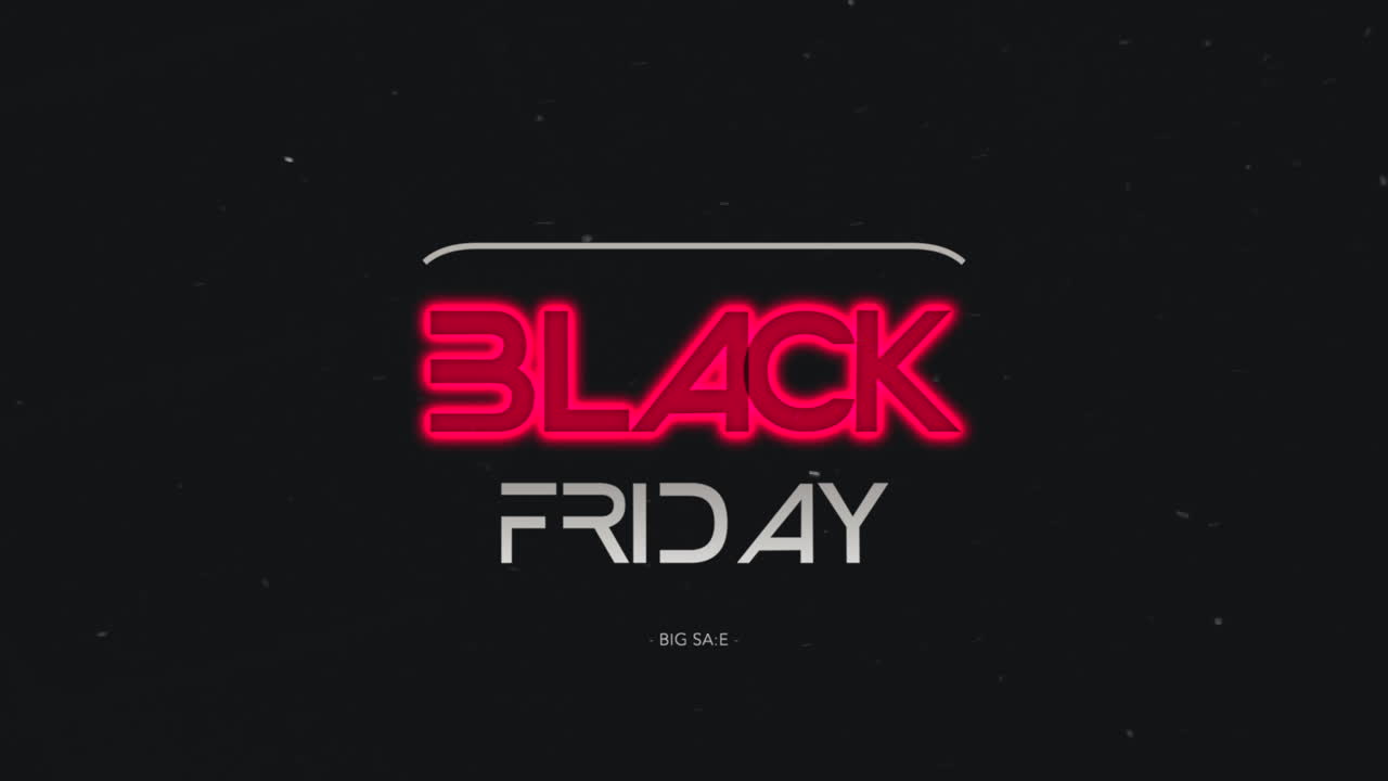 블랙 그라데이션에 네온 텍스트가 있는 검은 금요일