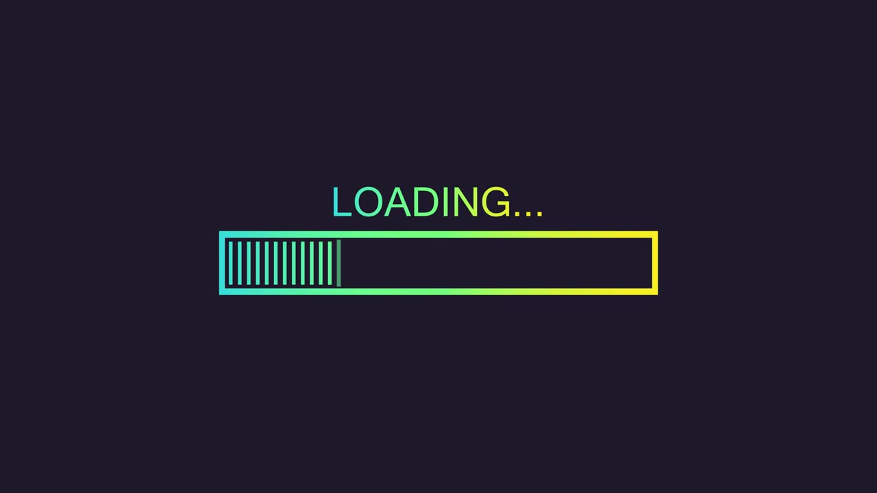 Progress loading bar set. Process indicator. Motion graphics.