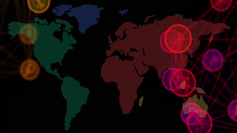 Animation-of-networks-of-connections-with-icons-over-world-map